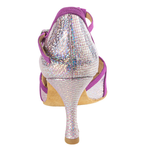 Rummos Femmes Chaussures de Danse Santigold - Nubuck/Cuir Lilac/Mirror - 6 cm