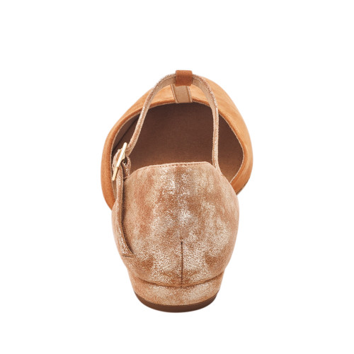 Rummos Women´s dance shoes Carol - Leather/Nubuck Brown/Tan - 2 cm
