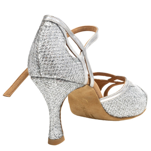 Rummos Mujeres Zapatos de Baile Claire - GlitterLux/Cuero Plateado - Normal - 60R Flare - EUR 39