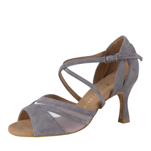 Rummos Mujeres Zapatos de Baile Doris - Nobuk Gris - 6 cm