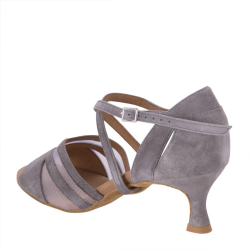 Rummos Mujeres Zapatos de Baile Doris - Nobuk Gris - 5 cm