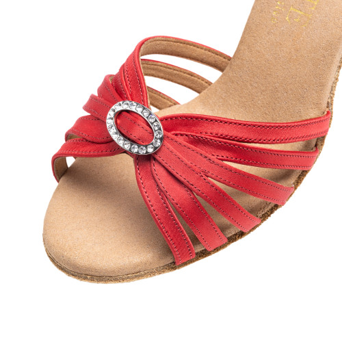 Rummos Women´s dance shoes Elite Celine 049 - Satin Red - 8 cm