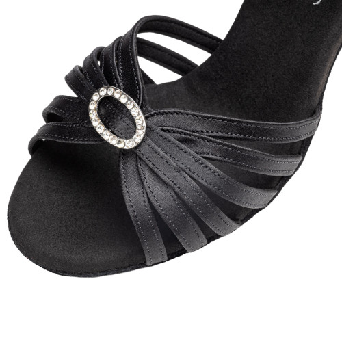 Rummos Donne Scarpe da Ballo Elite Karina 041 - Raso Nero - 6 cm