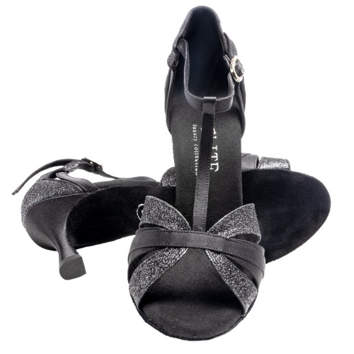 Rummos Mulheres Sapatos de dança Elite Martina - Cetim Preto - 6 cm