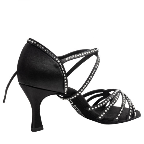 Rummos Mulheres Sapatos de dança Elite Eris 041S - Cetim Preto - 6 cm