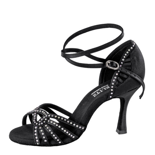 Rummos Mulheres Sapatos de dança Elite Eris - Cetim Preto - 7 cm