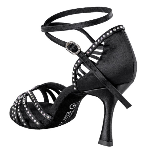 Rummos Mulheres Sapatos de dança Elite Eris - Cetim Preto - 7 cm
