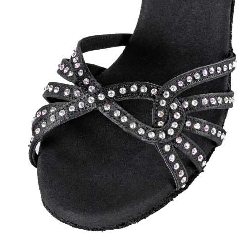 Rummos Mulheres Sapatos de dança Elite Eris - Cetim Preto - 7 cm