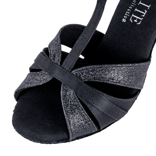 Rummos Mulheres Sapatos de dança Elite Martina - Cetim Preto - 7 cm
