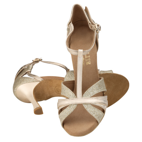 Rummos Mulheres Sapatos de dança Elite Martina - Platin - Pele Platina - 7 cm