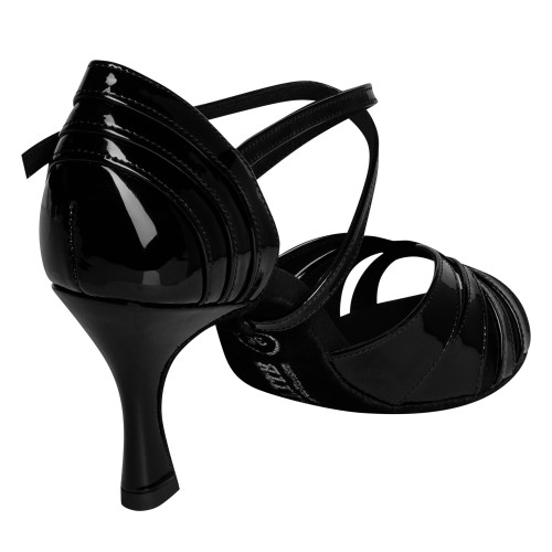 Rummos Femmes Chaussures de Danse Elite Paris - Vernis Noir - 6 cm