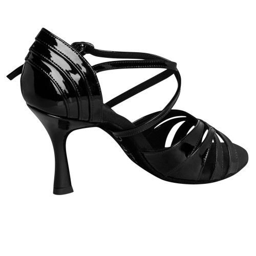 Rummos Mujeres Zapatos de Baile Elite Paris 035 - Charol Negro -  7 cm