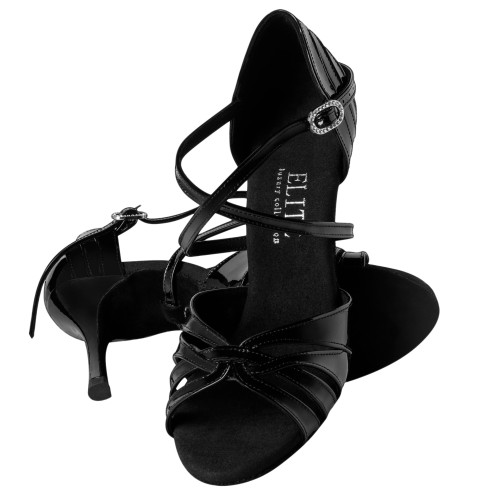 Rummos Donne Scarpe da Ballo Elite Paris 035 - Vernice Nero - 8 cm