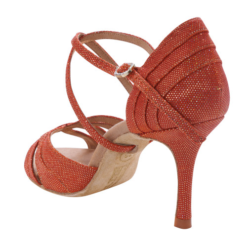 Rummos Mulheres Latino Sapatos de dança Elite Paris 548 - Material: Pele - Cor: Dark Tan Shiny - Largura: Normal - Salto: 80E Stiletto - Tamanho: EUR 38