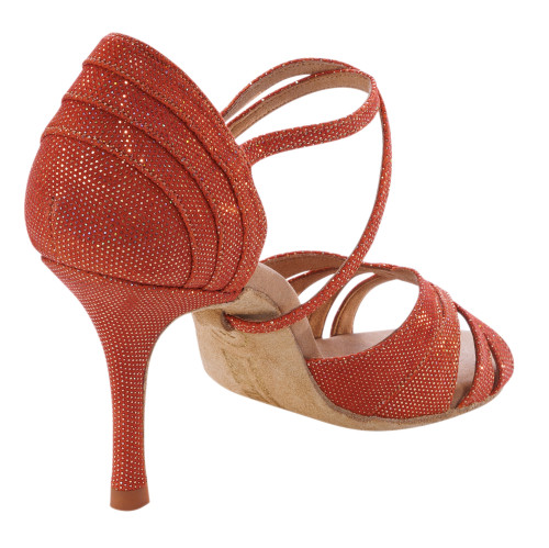 Rummos Mulheres Latino Sapatos de dança Elite Paris 548 - Material: Pele - Cor: Dark Tan Shiny - Largura: Normal - Salto: 80E Stiletto - Tamanho: EUR 38