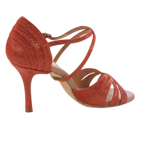 Rummos Mulheres Latino Sapatos de dança Elite Paris 548 - Material: Pele - Cor: Dark Tan Shiny - Largura: Normal - Salto: 80E Stiletto - Tamanho: EUR 38