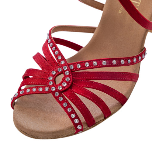 Rummos Women´s dance shoes Elite Luna 049S - Satin Red - 6 cm