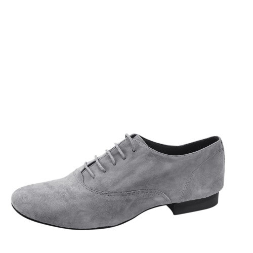 Rummos Herren Tanzschuhe Elite Flexman 240 - Nubuck Grau - 3,5 cm