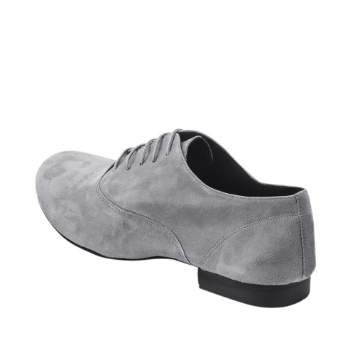 Rummos Homens Sapatos de Dança Elite Flexman 240 - Nobuk Cinza - 3,5 cm