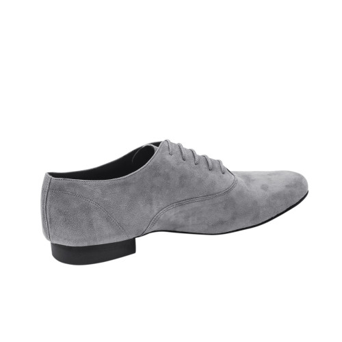 Rummos Herren Tanzschuhe Elite Flexman 240 - Nubuck Grau - 3,5 cm