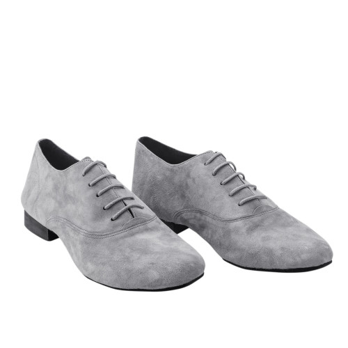 Rummos Hombres Zapatos de Baile Elite Flexman 240 - Nobuk Gris - 3,5 cm