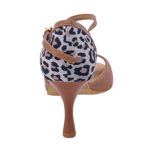 Rummos Mujeres Zapatos de Baile Gabi - Cuero Beige/Leopard - Normal - 60R Flare - EUR 33