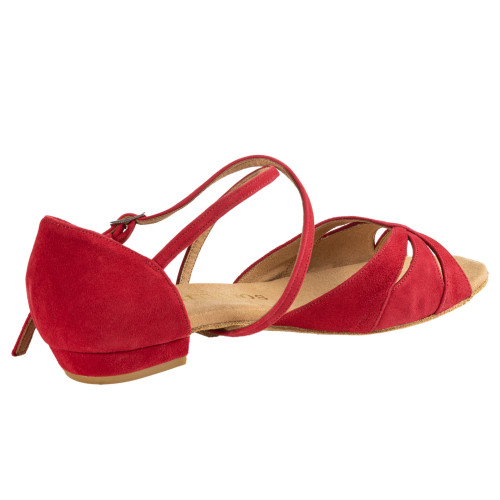 Rummos Donne Scarpe da Ballo Lola - Nubuck Rosso - Medium (Normale) - 20 Block - EUR 39