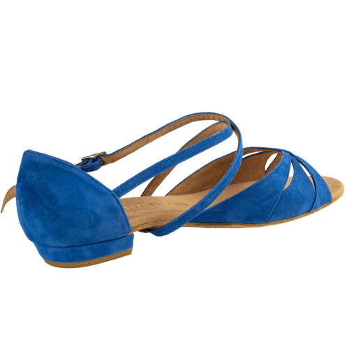 Rummos Damen Tanzschuhe Lola - Nubuck Blau - Normal - 20 Block - EUR 39