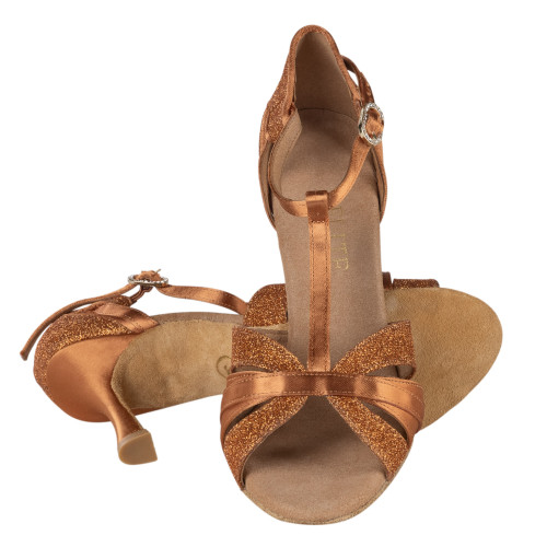 Rummos Damen Tanzschuhe Elite Martina - Satin - 7 cm