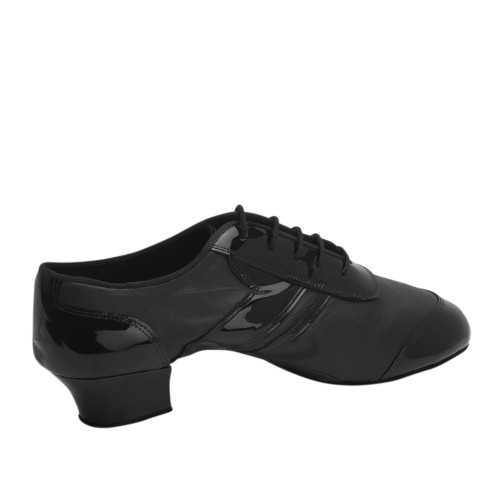 Rummos Uomini Latin Scarpe da Ballo Elite Michael 001/035 - Pelle/Vernice Nero - 4,5 cm