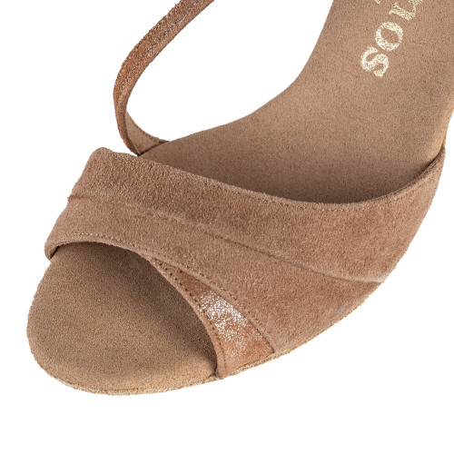 Rummos Women´s dance shoes R304 - Nubuck/Leather LigBrown/TanCuarzo - 6 cm