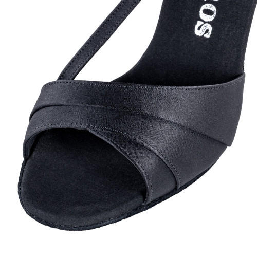 Rummos Donne Scarpe da Ballo R304 - Raso Nero - 6 cm