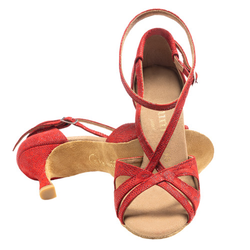 Rummos Women´s dance shoes R306 - Leather NehruRed - 6 cm