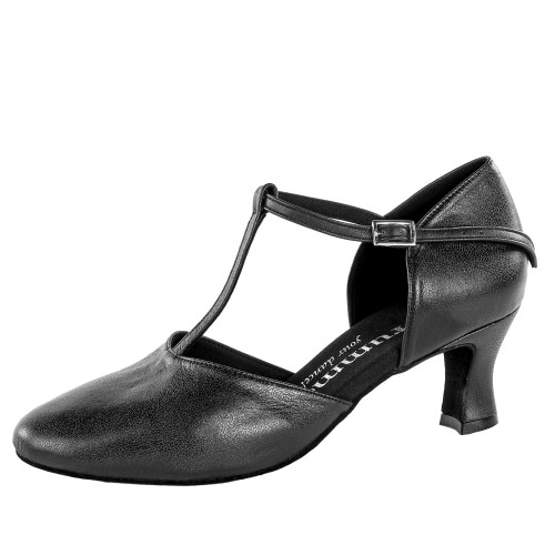 Rummos Damen Tanzschuhe R312 - Leder Schwarz - 5 cm