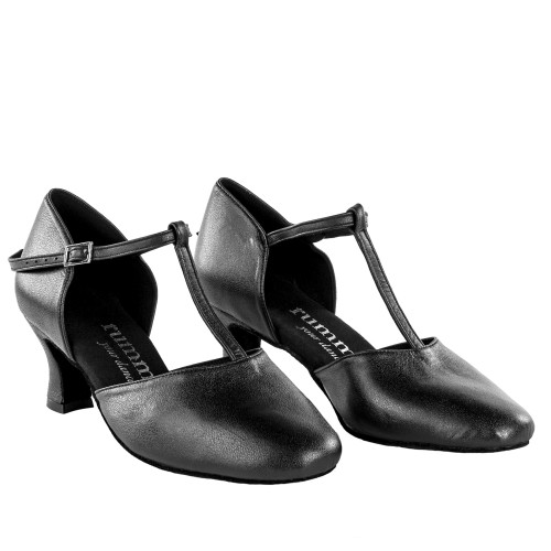 Rummos Mulheres Sapatos de Dança R312 - Pele Preto - 5 cm