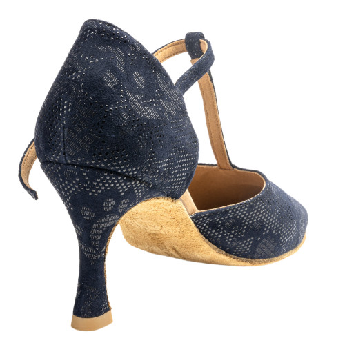 Rummos Mulheres Sapatos de Dança R312 - Pele NehruBlue - 6 cm
