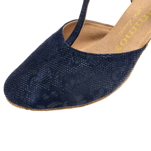 Rummos Mulheres Sapatos de Dança R312 - Pele NehruBlue - 6 cm