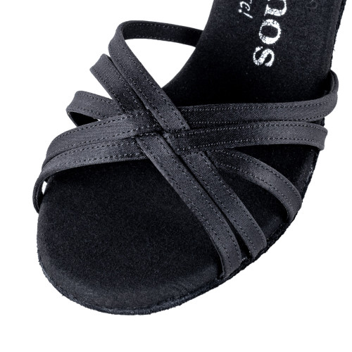 Rummos Mulheres Sapatos de Dança R332 - Cetim Preto - 6 cm