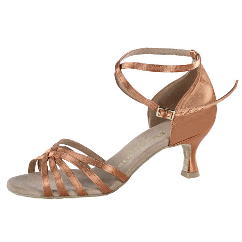 Rummos Dames Dansschoenen R332 - Satijn Dark Tan - 5 cm