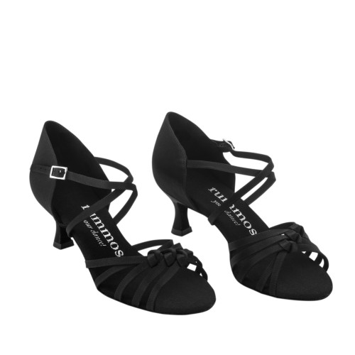 Rummos Mulheres Sapatos de Dança R358 - Pele Preto - 5 cm