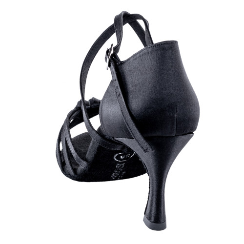 Rummos Mujeres Zapatos de Baile R358 - Satén Negro - 6 cm