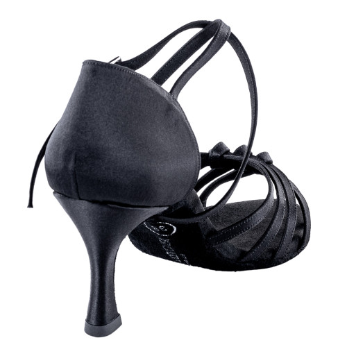 Rummos Damen Tanzschuhe R358 - Satin Schwarz - 6 cm