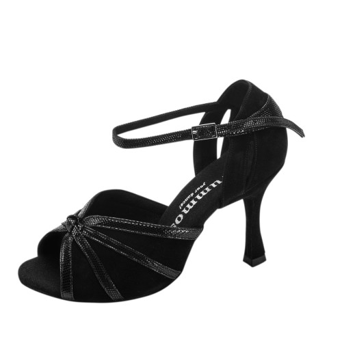 Rummos Dames Dansschoenen R367 - Leer Zwart - 7 cm