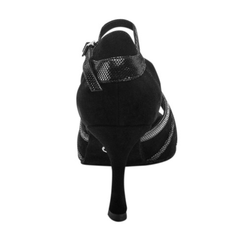 Rummos Damen Tanzschuhe R367 - Leder Schwarz - 7 cm