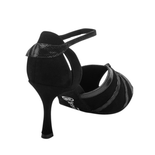 Rummos Dames Dansschoenen R367 - Leer Zwart - 7 cm