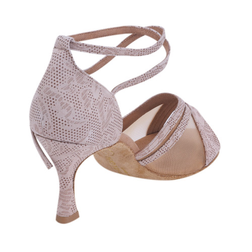 Rummos Dames Dansschoenen R370 - Leer Nehru Tan - 6 cm