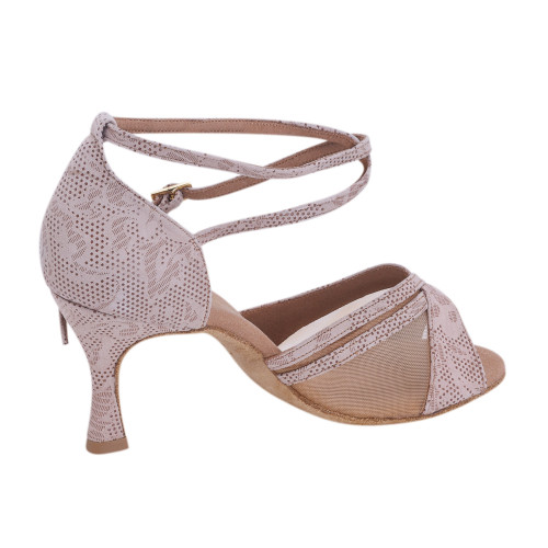 Rummos Dames Dansschoenen R370 - Leer Nehru Tan - 6 cm