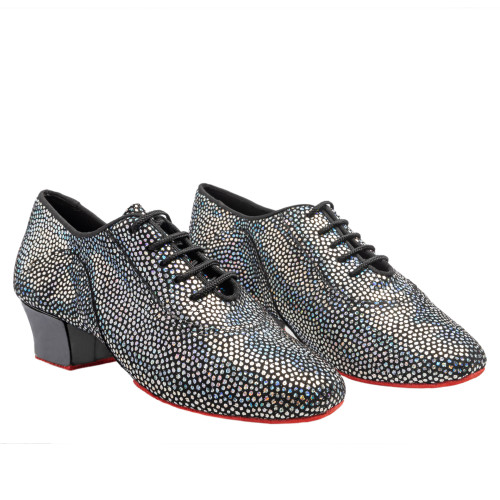 Rummos Ladies Practice Shoes R377 - Leather/Nubuck Black Glitter - Normal - 45 Cuban - EUR 37