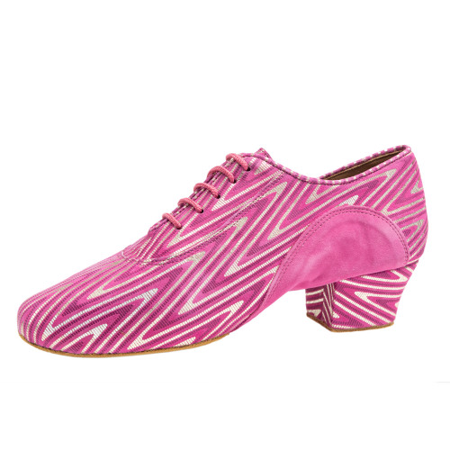 Rummos Mujeres Zapatos de Práctica R377 - Cuero/Nobuk Neon Pink - 4,5 cm