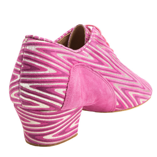 Rummos Dames Practice Schoenen R377 - Leer/Nubuck Neon Pink - 4,5 cm